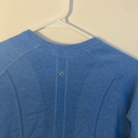 Lululemon Swiftly Tech Long Sleeve Crew *SW 2017 Seawheeze Size 8 - Picture 6 of 6